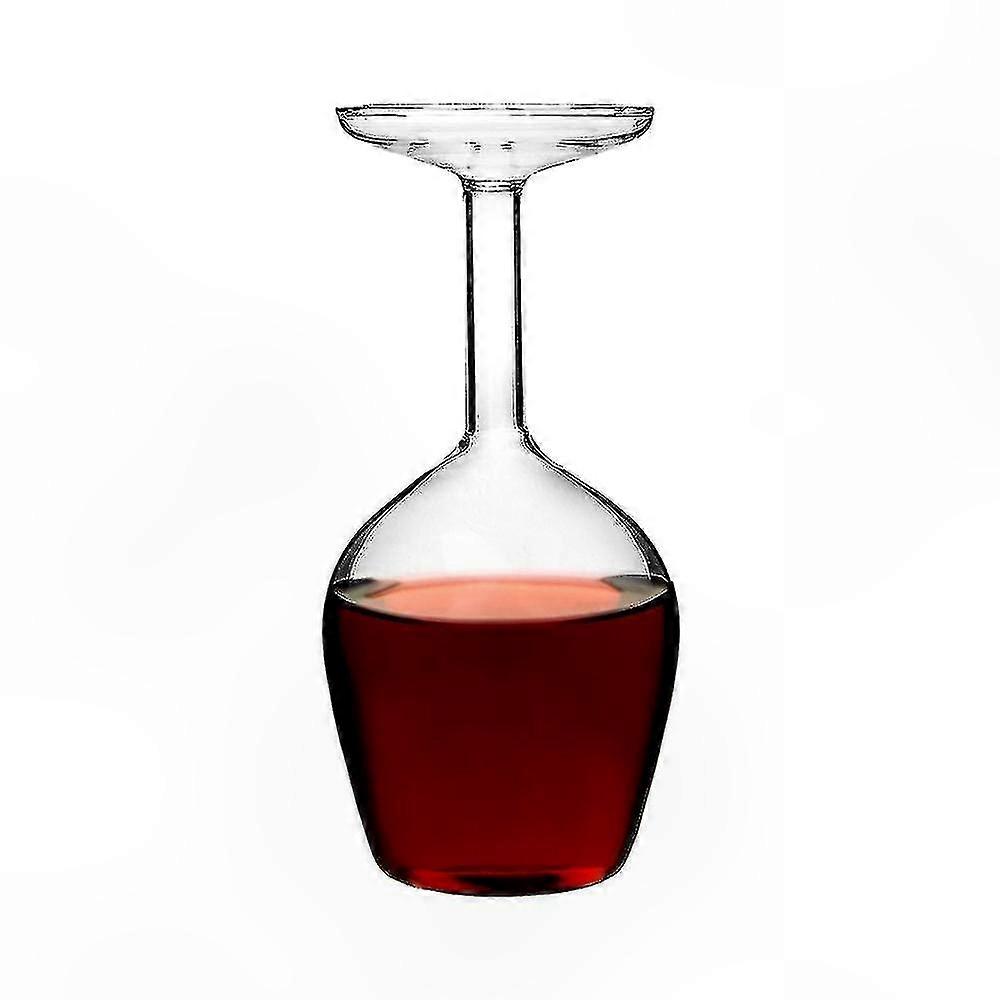 Inverted Design Wine Glass for Unique Drinking Experience