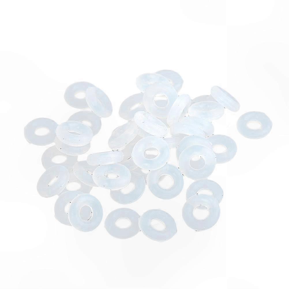 80PCS Clear Silicone Stoppers for Snake Chain Bracelets, Compatible with Clip Lock Sps