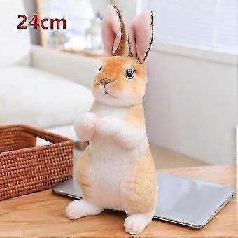 Simulatie schattig konijn pluche realistische Kawaii dier paashaas speelgoed model cadeau huisdecoratie 25-26