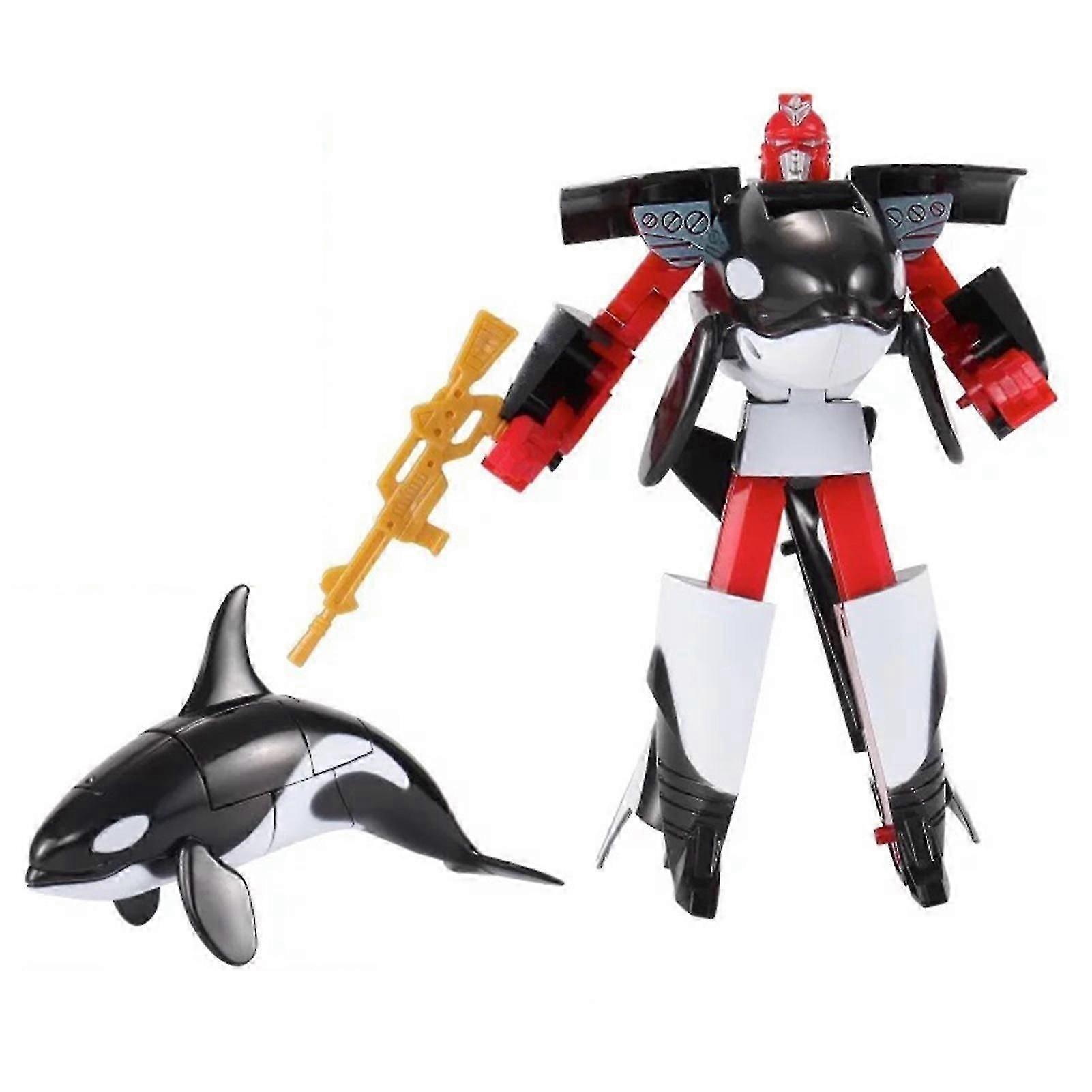 Havsdjur Transformation Robot Leksaker Delfin/Haj Deformation Robotfigurer för barn Jul Födelsedagspresenter