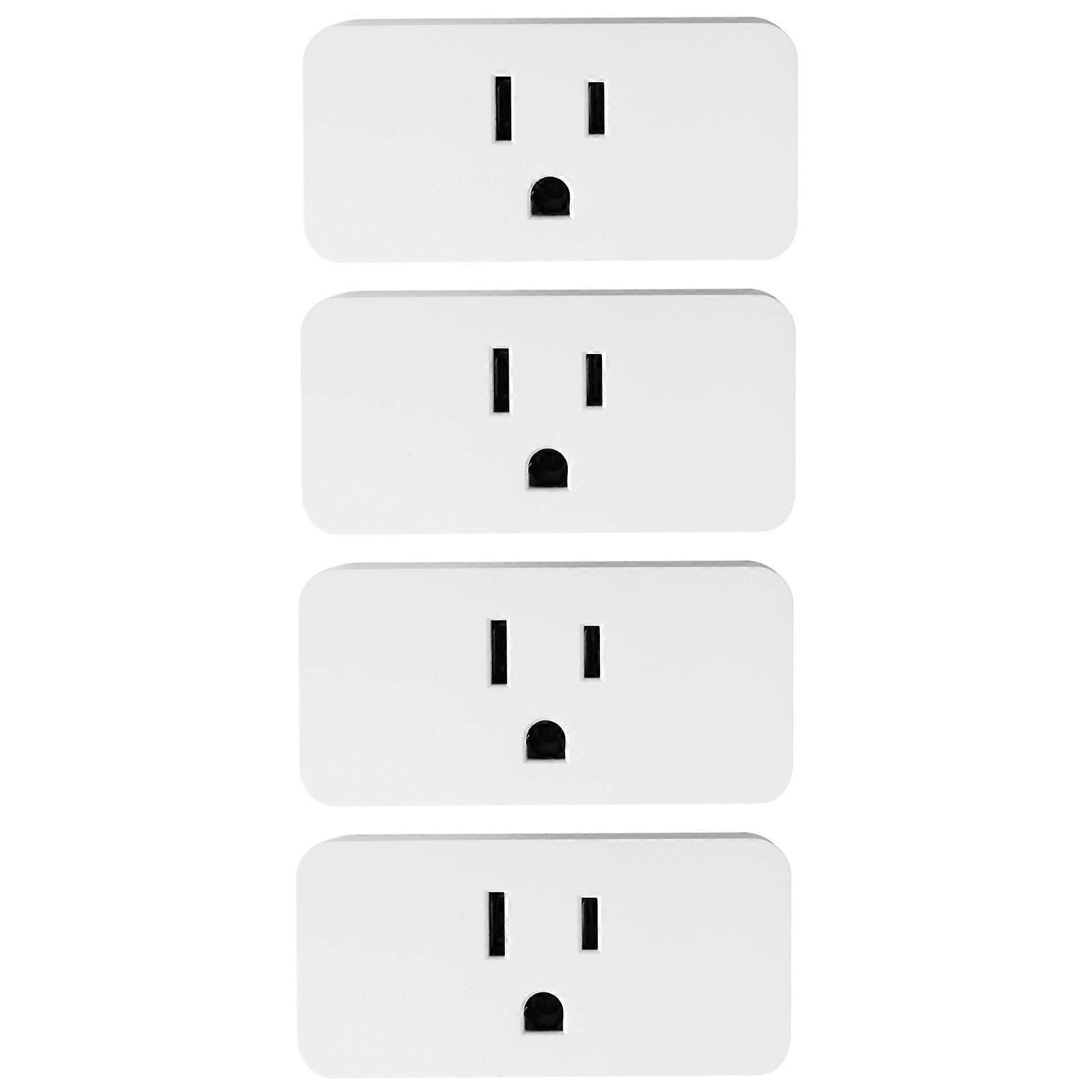 4pcs Tuya WiFi US Standard Zigbee Smart Socket Switch Voice Phone Remote Control US Plug