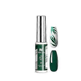ZENGO Dunkelgrüner Gel-Liner Nagellack zum Ablösen für French Manicure, UV-Liner-Gel für Nageldesign-Anfänger, Heimnagellack