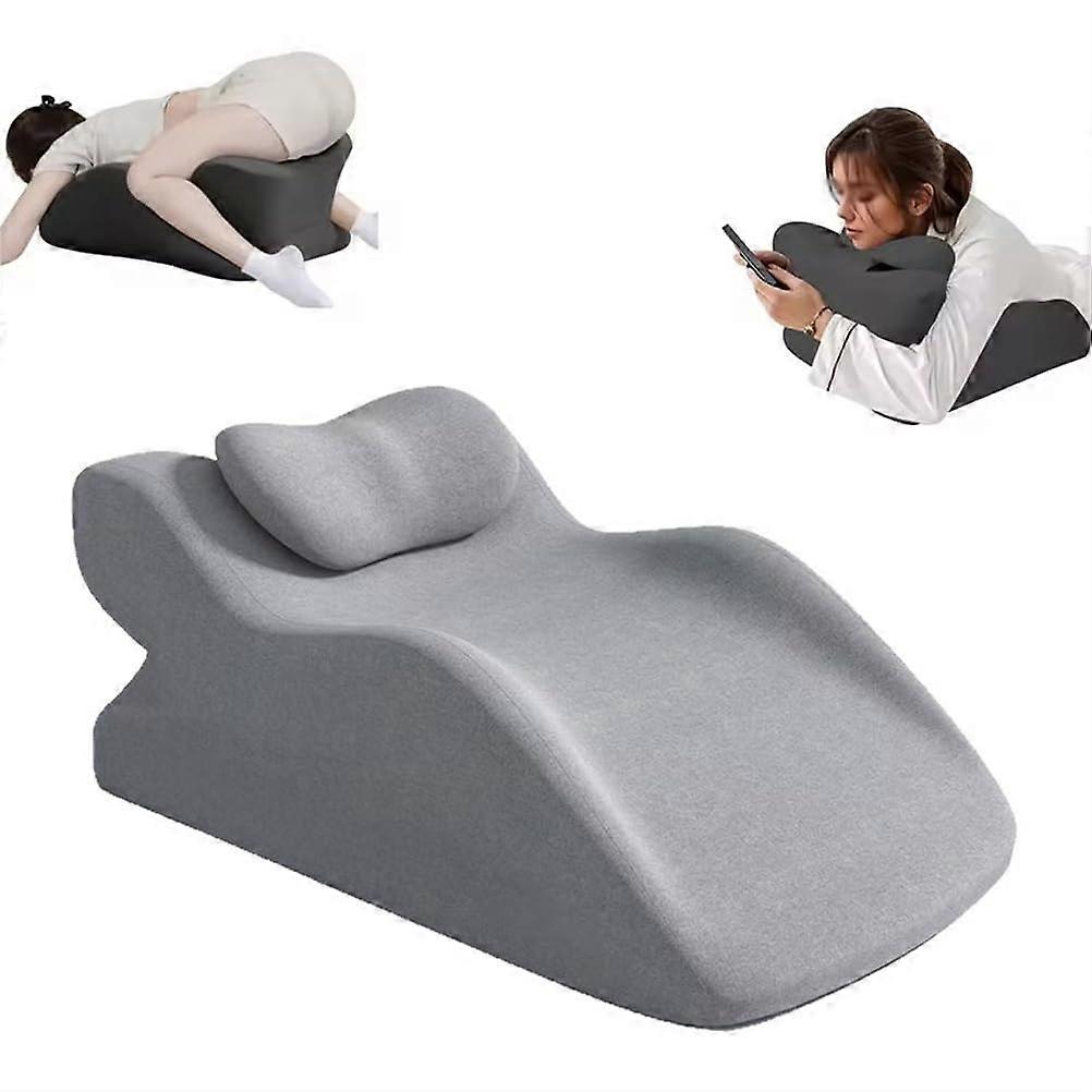 Leg Elevation Pillow Bed Wedge Model 01, Memory Foam Reading Pillow For Leg Elevation And Back Support, Couple's Pillow