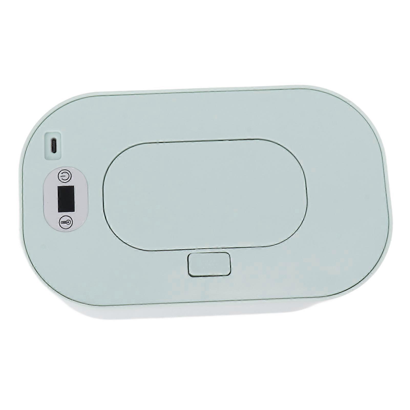 婴儿湿巾加热器 USB 恒温便携式湿巾加热器温度调节保暖器分配器 5V 绿色