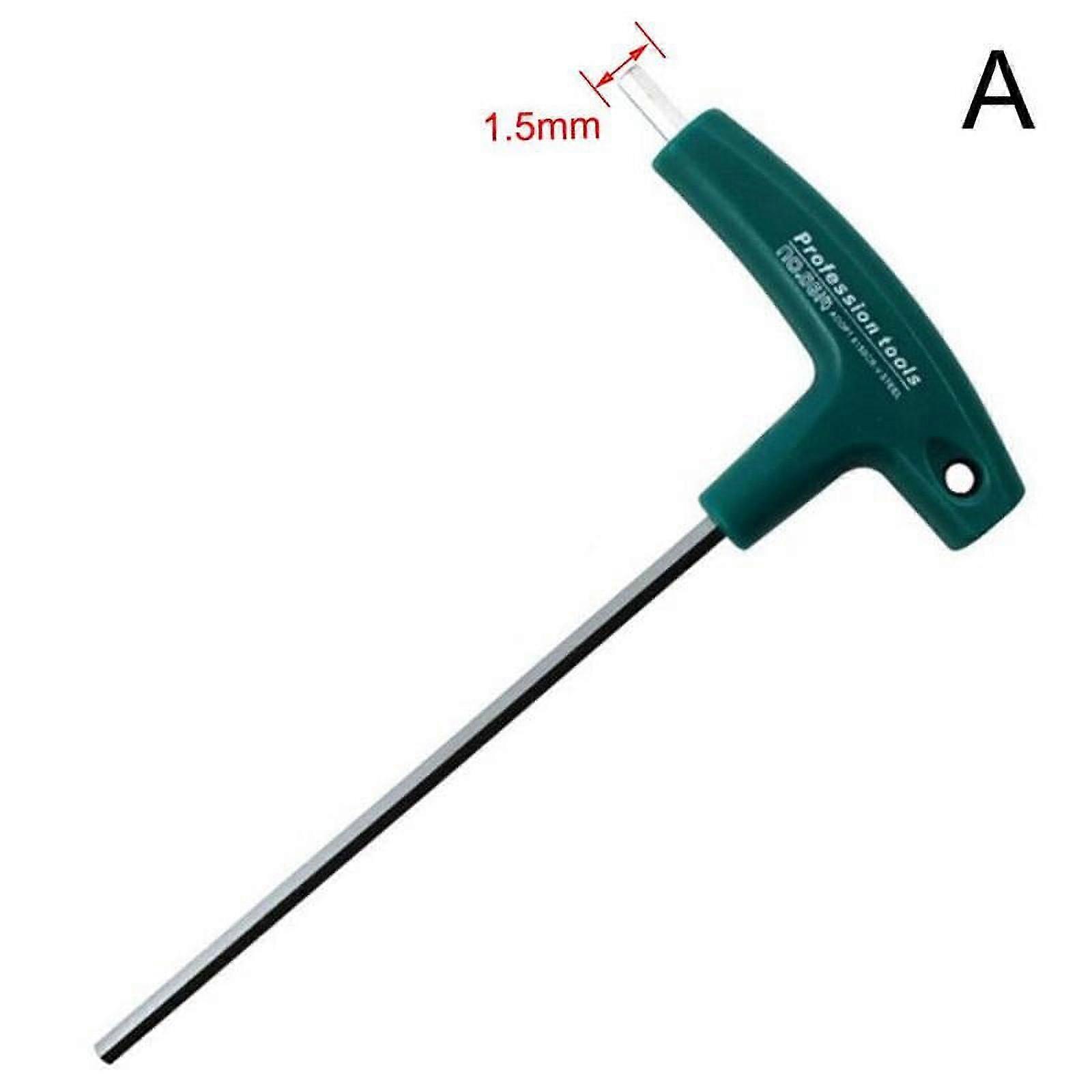 T-handle Hex Set Allen Screwdriver Bit Metal Key Screw 1.5-8.0 Wrench Tool UK F1T3