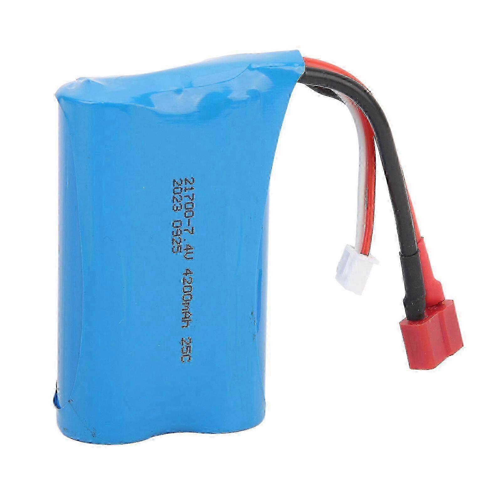 2S 7.4V 4200mAh 25C Lithium Battery for RC Car, Boat Toys