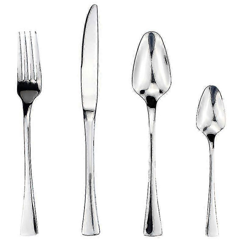 Κλασικά κομψά πριτσίνια ρητίνης με λαβή από ανοξείδωτο χάλυβα Western μαχαιροπίρουνα 4 σε 1 σετ λεπτών σκευών για το σπίτι