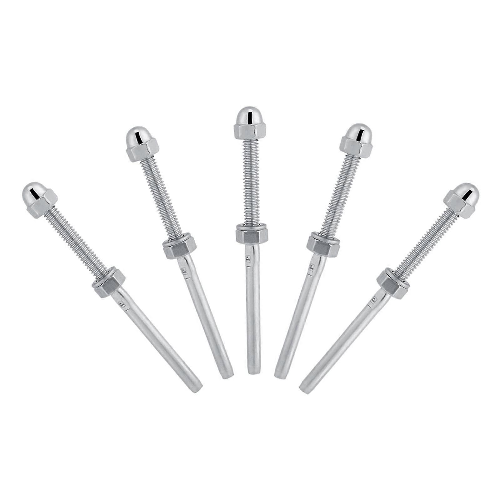 Railing Accessories 10Pcs Stainless Steel Threaded Tensioner Stud Ends For 1/8In Cable Railing System