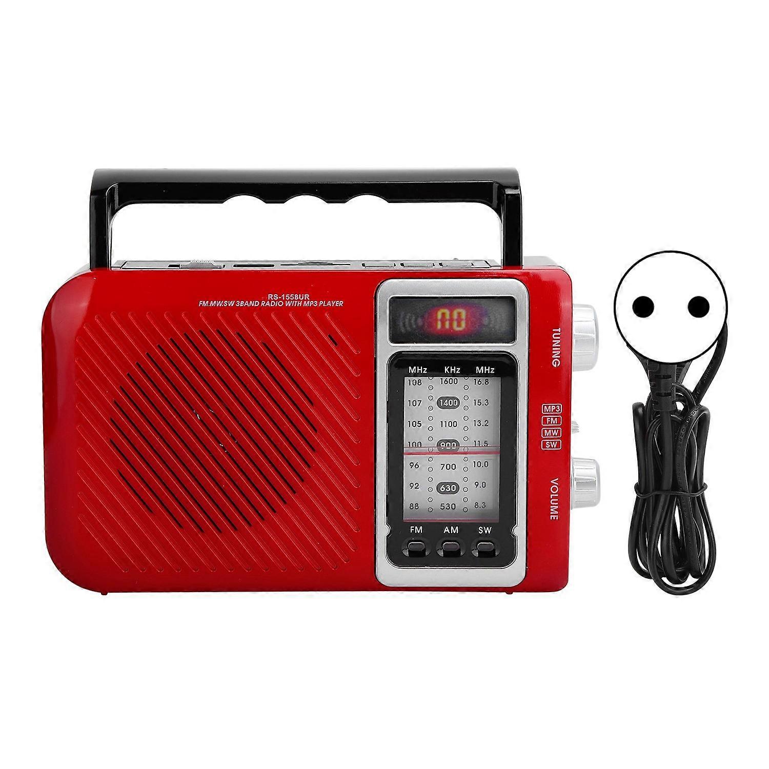 Multifunction Radio with LED Light Speaker Support Memory Card MMC USB FM AM SW