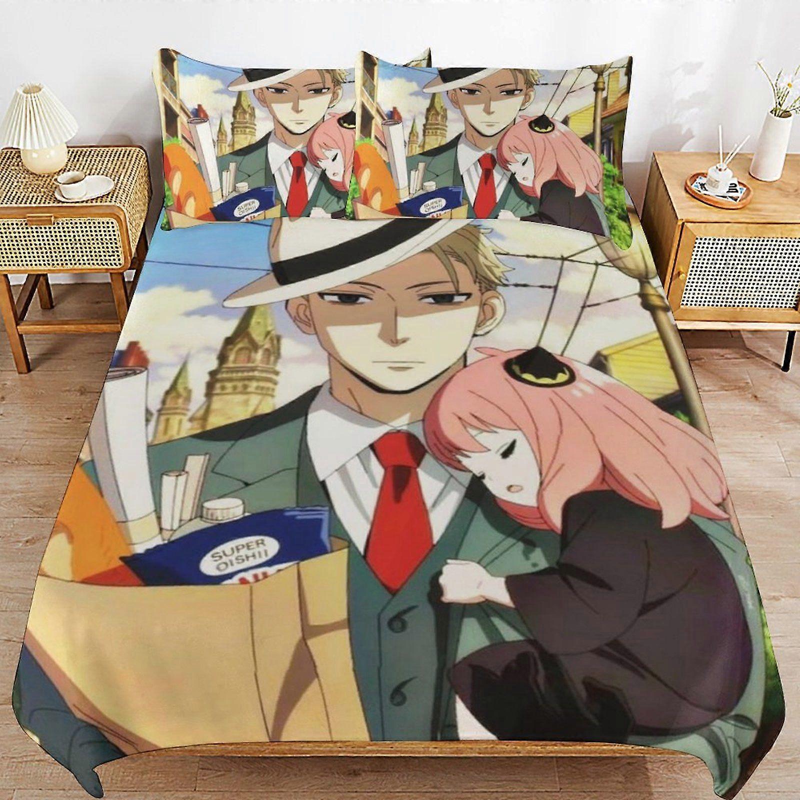 u512 SPYFAMILY Daily Routine Sleep Ready Fabric Soft Layer Long Lasting Thread Duvet Cover Sets Essentials n512