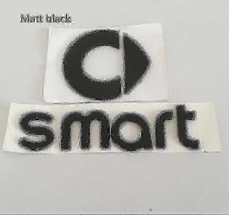 1pcs 3d Abs Smart Car Front Emblem Rear Trunk Decals Badge Sticker Decal Styling Compatible with Com