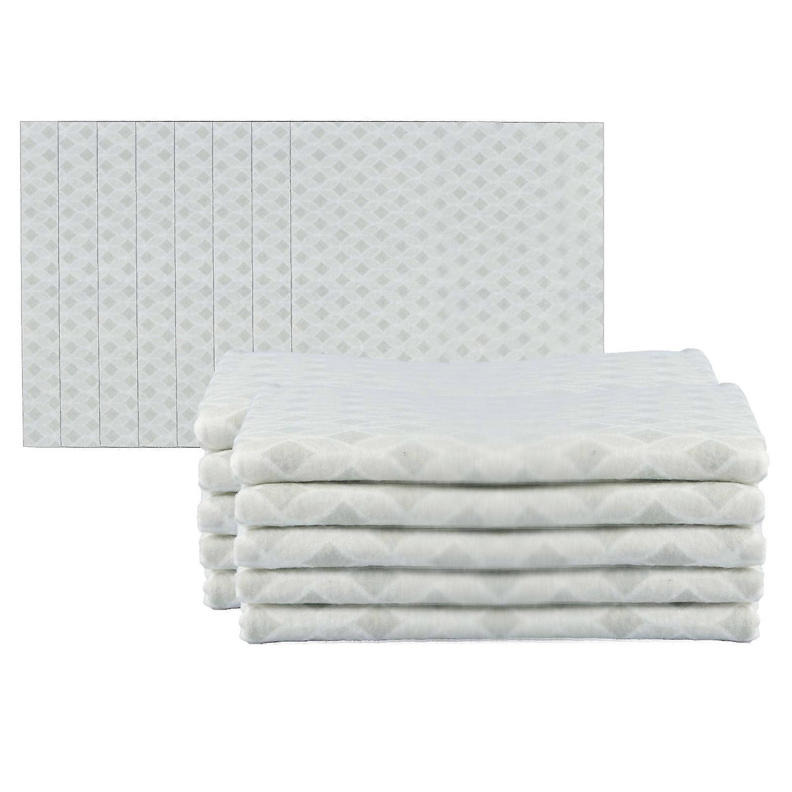 FUYGRCJ 12Pcs/18Pcs Reusable Non-Slip Refrigerator Shelf Liner, Absorbent Polyester Fridge Mat, Machine Washable for Home Fridge Cabinets