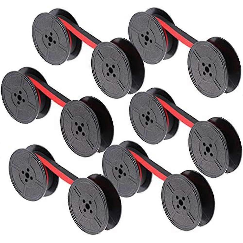 6Pack Typewriter Ribbon Twin Spool Typewriter Ribbon Red and Black Twin Spool Replacement Pack for