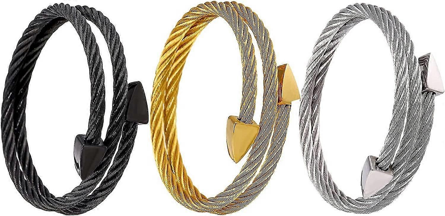 Titanium Bangle, Adjustable Magnetic Detox Lymphatic Drainage Therapy Bracelet