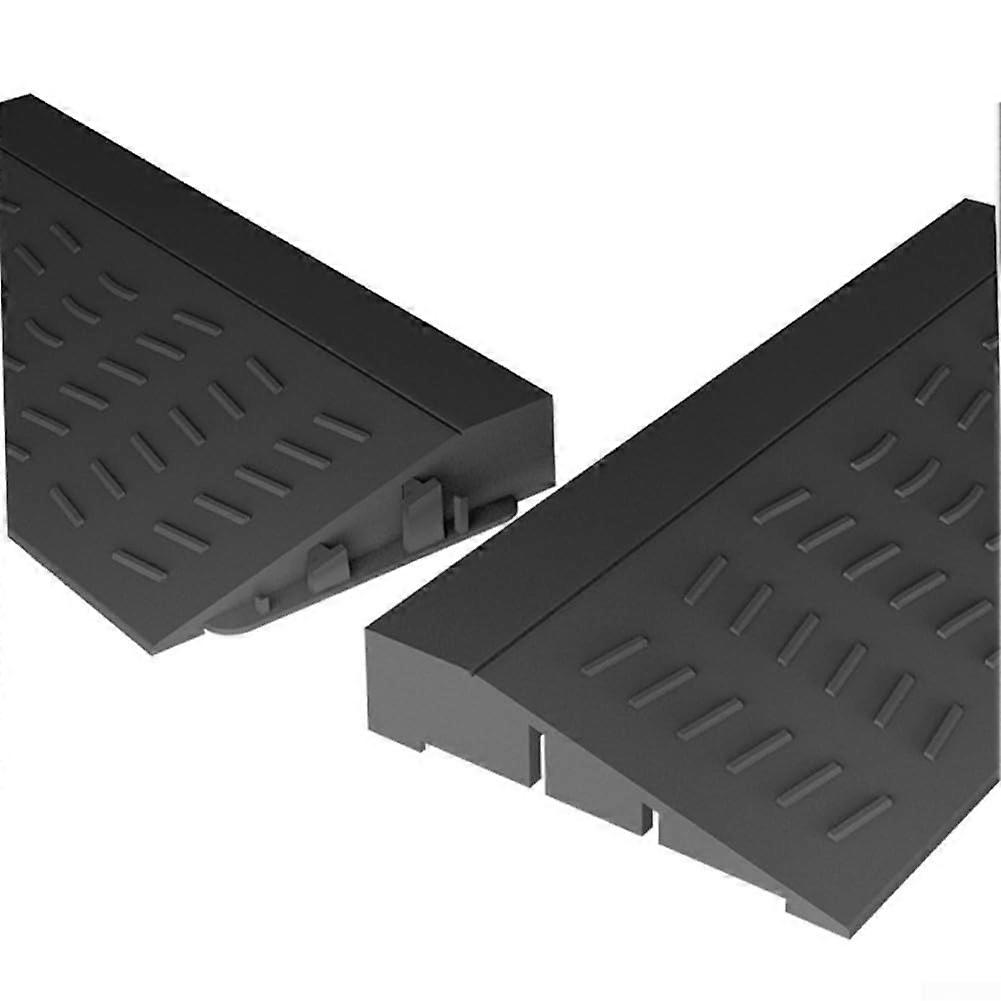 Robot Vacuum Threshold Ramp with Climbing Pad for Multiple Models, Durable Silicone, Black 58cm