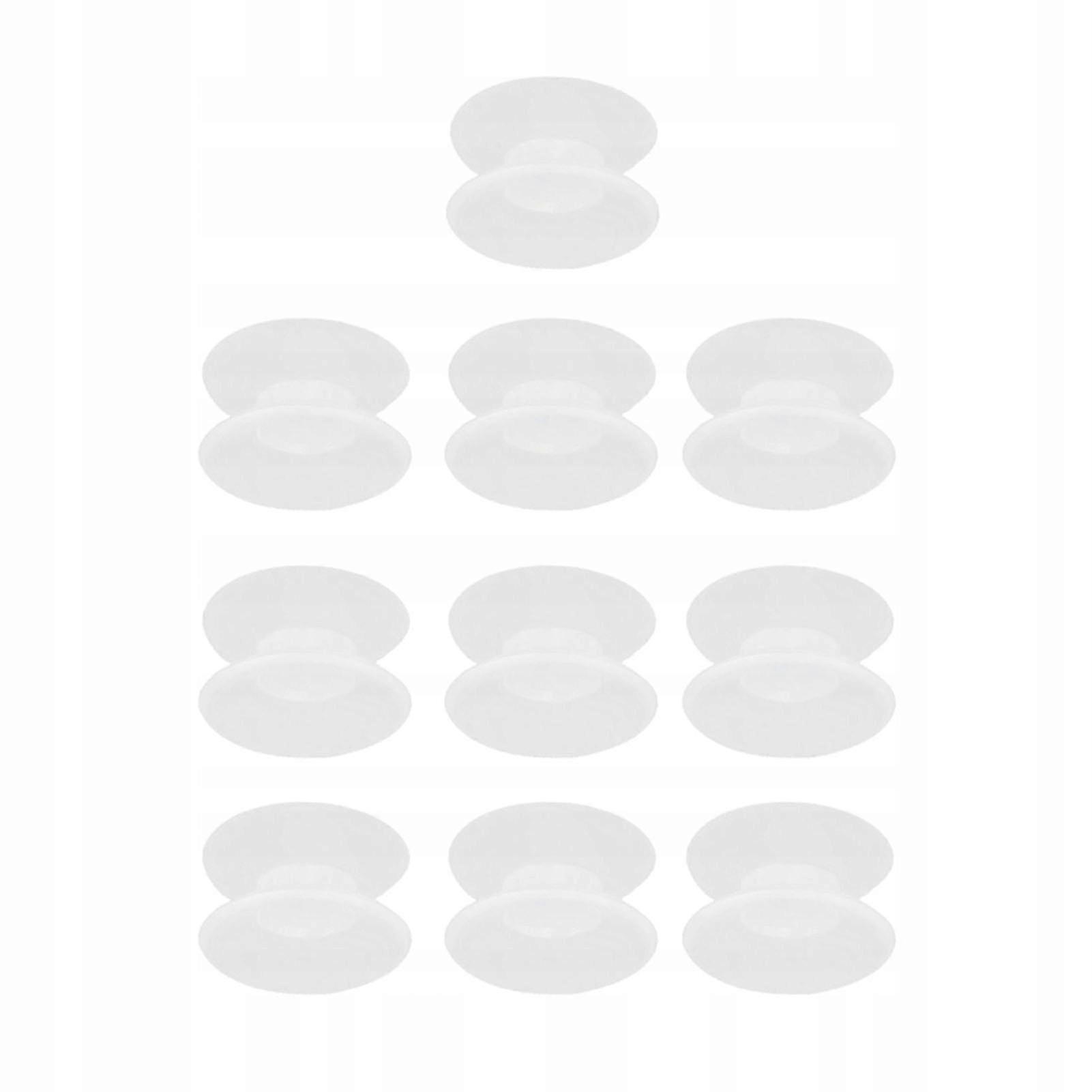 10 pcs. Double-sided silicone suction cups for