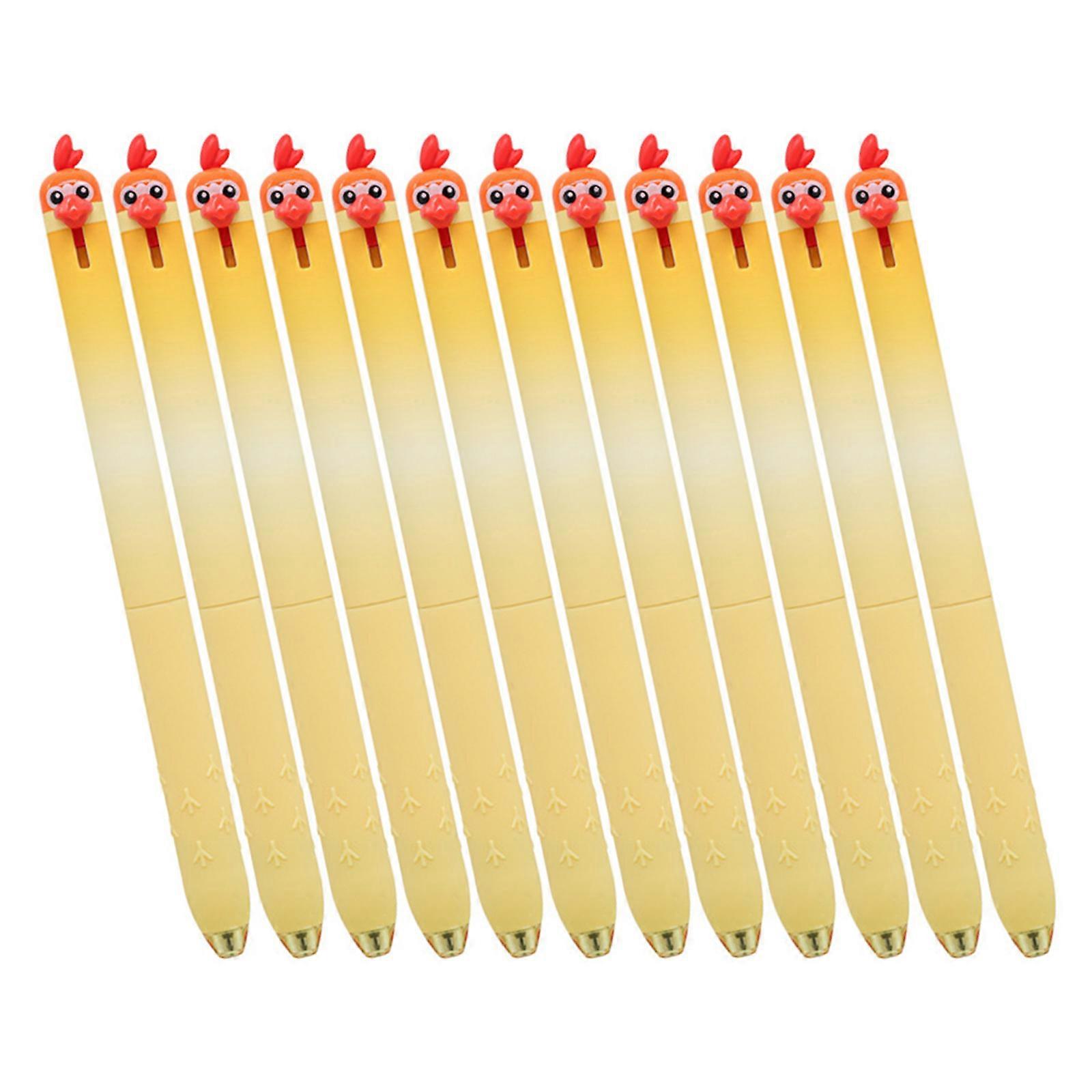 12PCS Creative Bird Design Retractable Pens with Smooth Flow Clickable Ballpoint Pen for Note Taking Journaling Multicolor