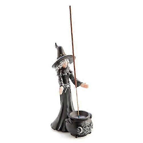 WITCH CAULDRON Incense Burner Shaped Like Witch Casting Spells Over Her Cauldron