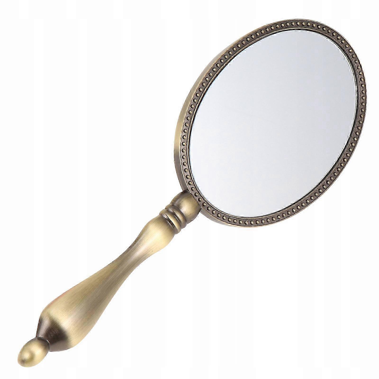 Retro Handheld Compact Mirror Portable Metal