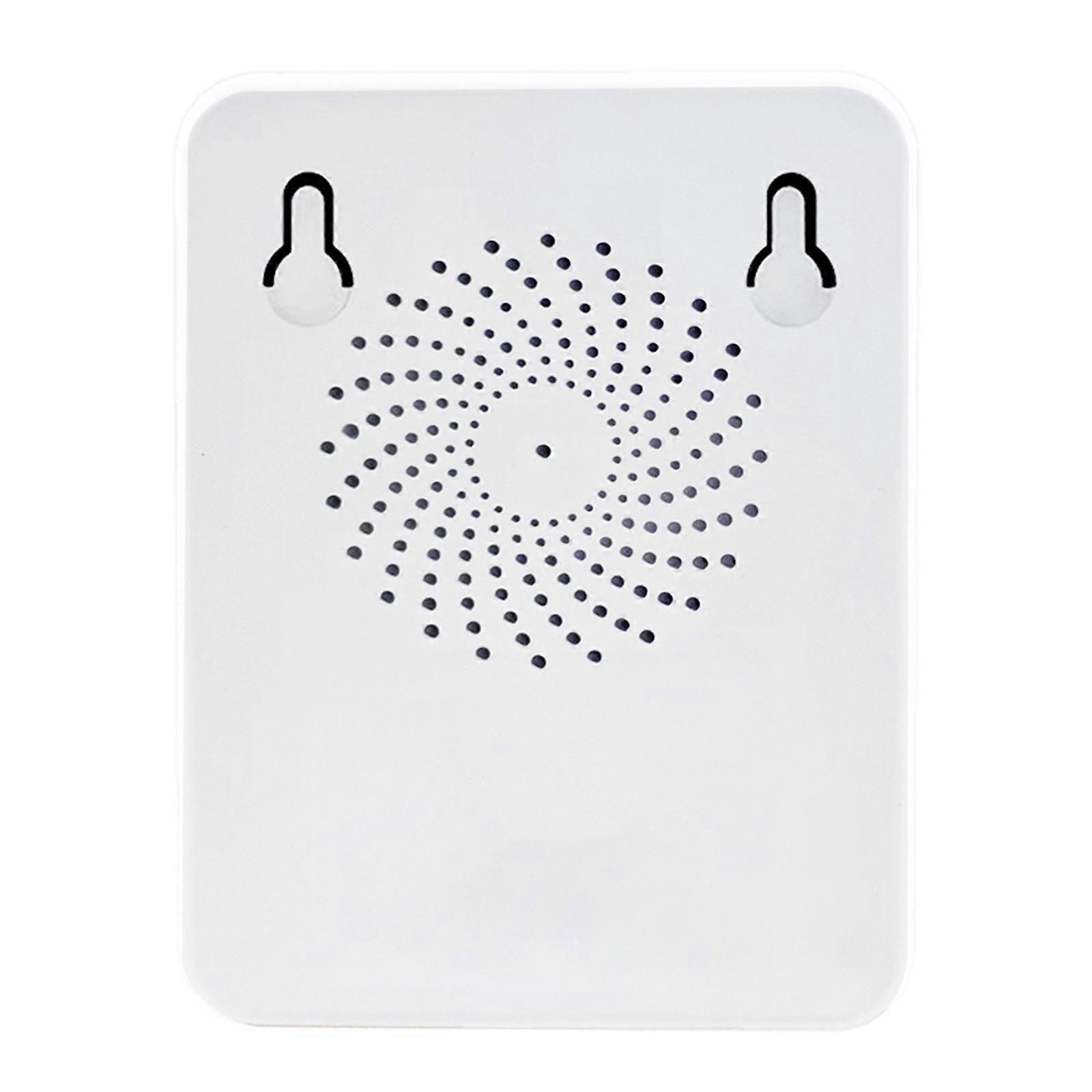 Easy Carry CO2 Detectors with Immediate Air Quality Monitoring TVOC Sensors Temperature Humidity Alarm for Home Office Use  White