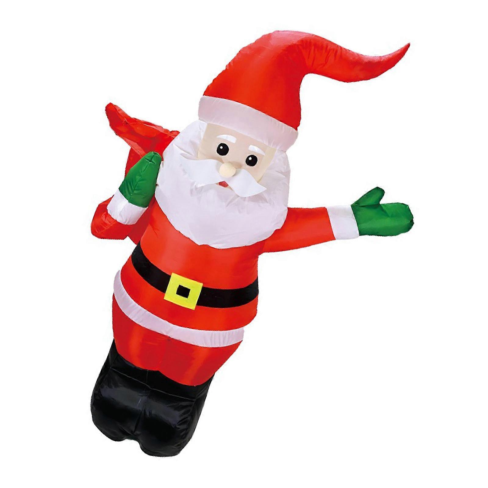 Amusing Inflatable Remote Control Toy Funny Inflatable Santa Claus Toy with Easy Remote for Shopping Mall Activities Multicolor