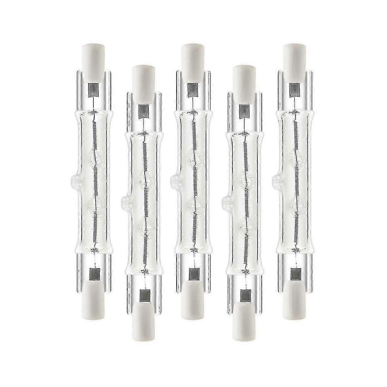 5 حزمة R7s 118 مم 300 واط 230 فولت ، R7s لمبة إضاءة خطية هالوجين ، مصباح هالوجين قابل للتعتيم للبناء Wo Xd2