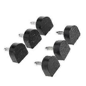 2x3 Pairs High Heel Tips Taps Shoe Repair Replacement Dowels Pads 16x16mm Black-hy