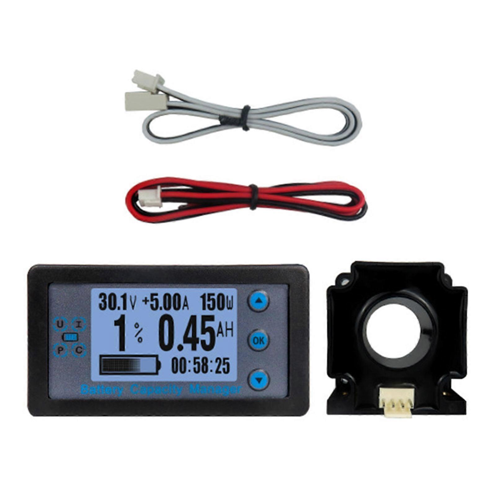 Car Battery Tester 100A Capacity Indicator Convenient Car Battery Monitors Efficient Battery Tester Low Consumption Multicolor