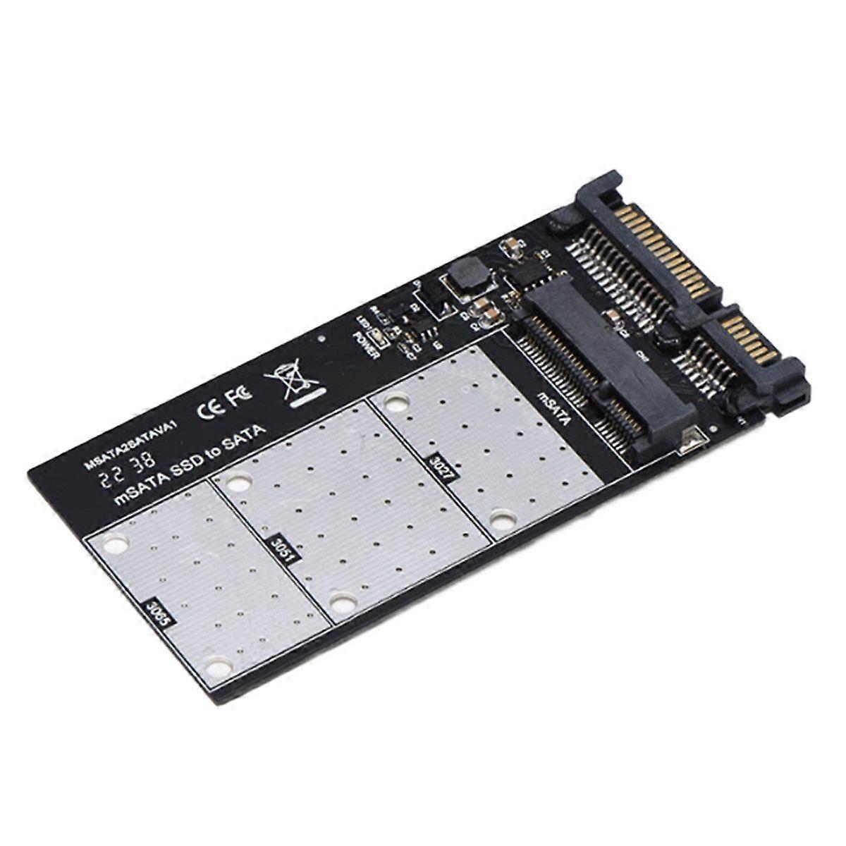 SSD to Adapter Converter Card Up to 6Gps M.2 MSATA SSD to 2.5 Adapter for Laptop Desktop