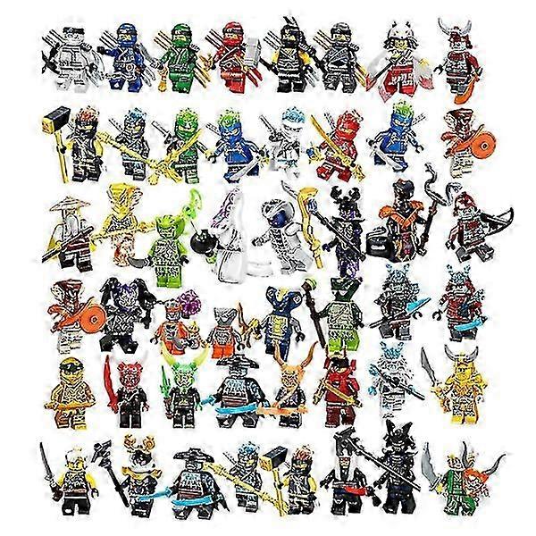 48 חבילת נינג'ה מיניפיגורות סט צעצועי ילדים דמות פעולה דמות שינובי מיני דמויות מסיבת יום הולדת מתנות למבוגרים וילדים בנים בנות