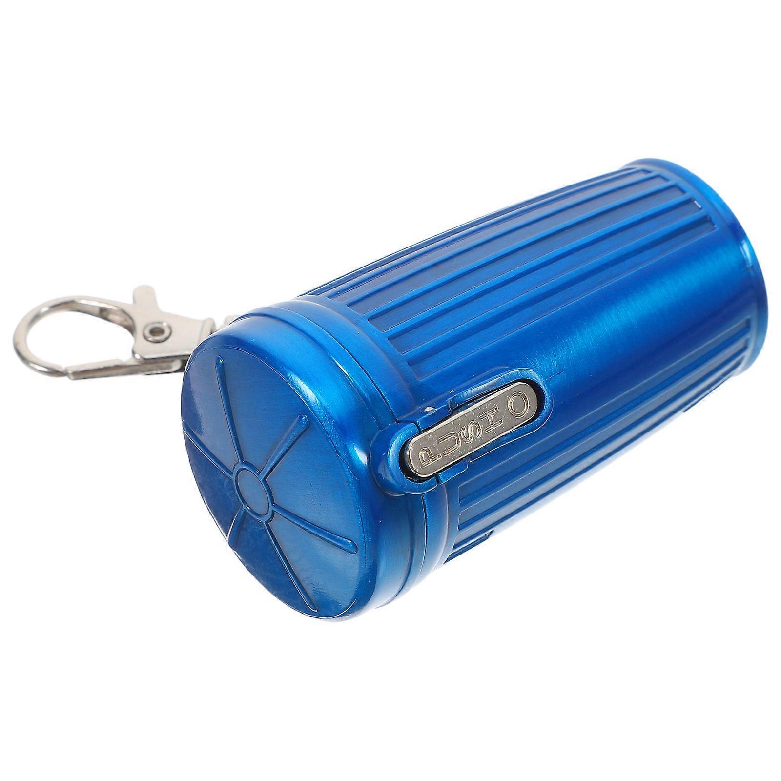 Blue Portable Ashtray for Outdoor Plastic Windproof Ashtray with Lid