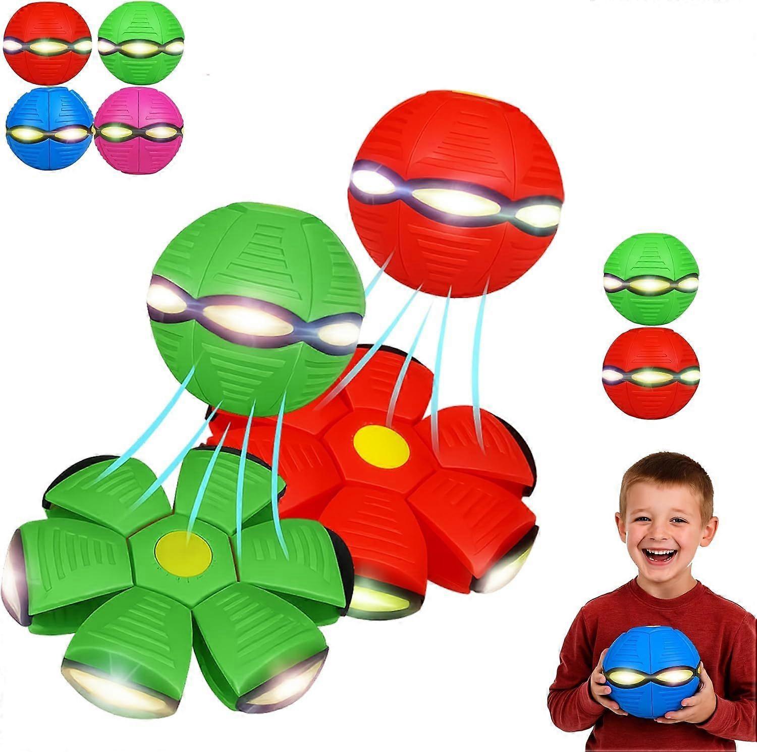 Exquisite Children's Bouncing Ball, Magic Metaball, Magic Flying Saucer, Bouncy Ball, Parent-child Interaction (Light Blue)