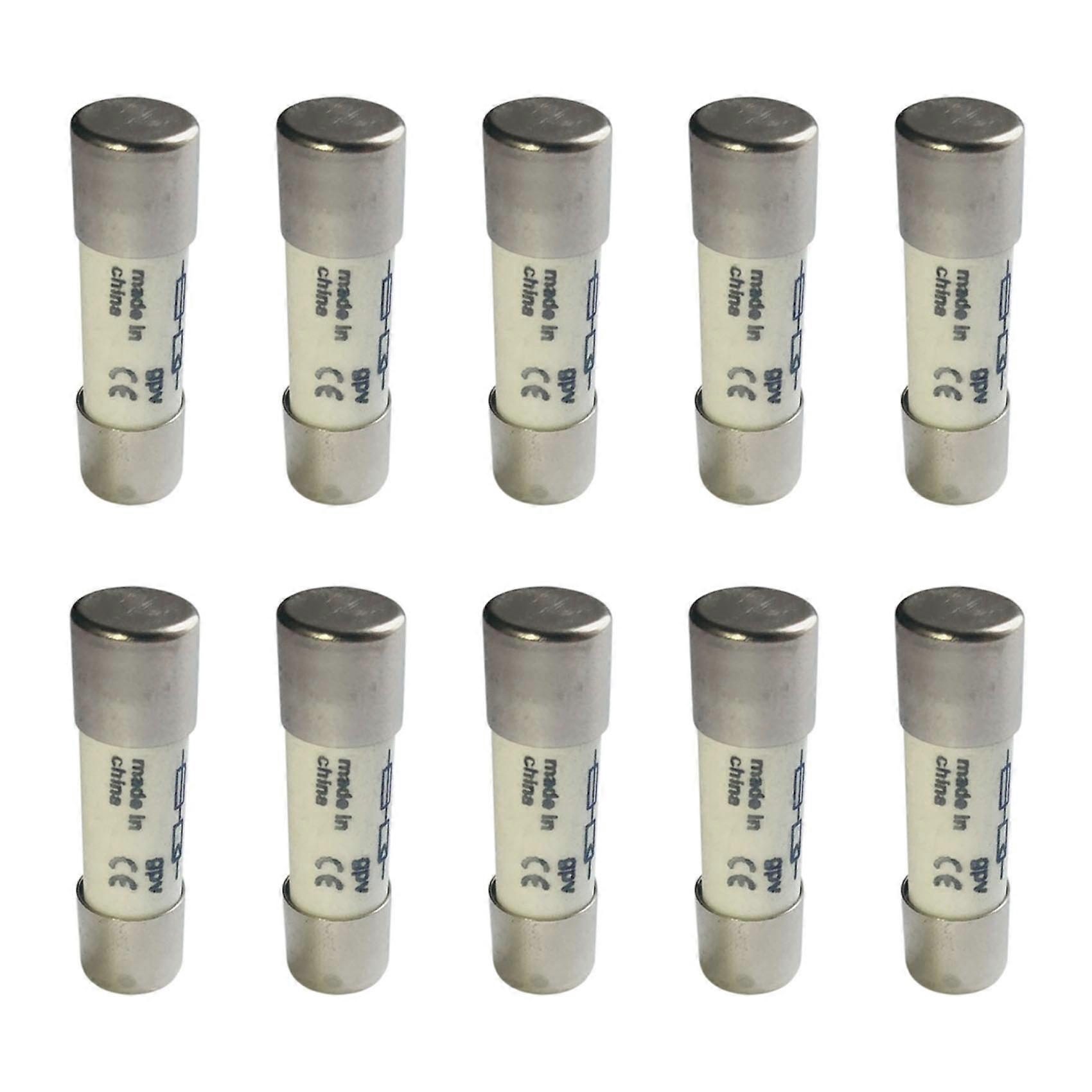 50 Pcs 1000 VDC Fuse Solar PV Explosion-Proof Fuse Silver - 15A