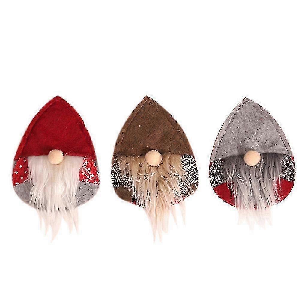 Christmas Faceless Decor Santa Kitchen Tableware Pocket Dinner Bag w