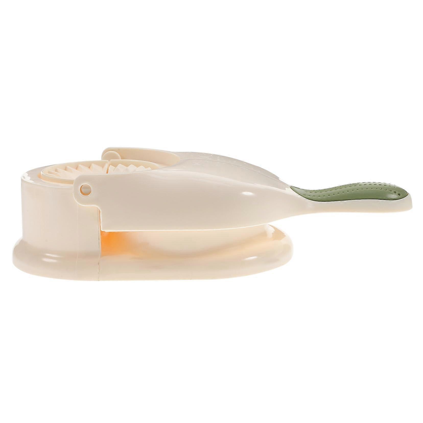 Manual Dumpling Maker Mold Kitchen Dough Presser Beige Dumpling Wrapper Tool for Cookie Shapes