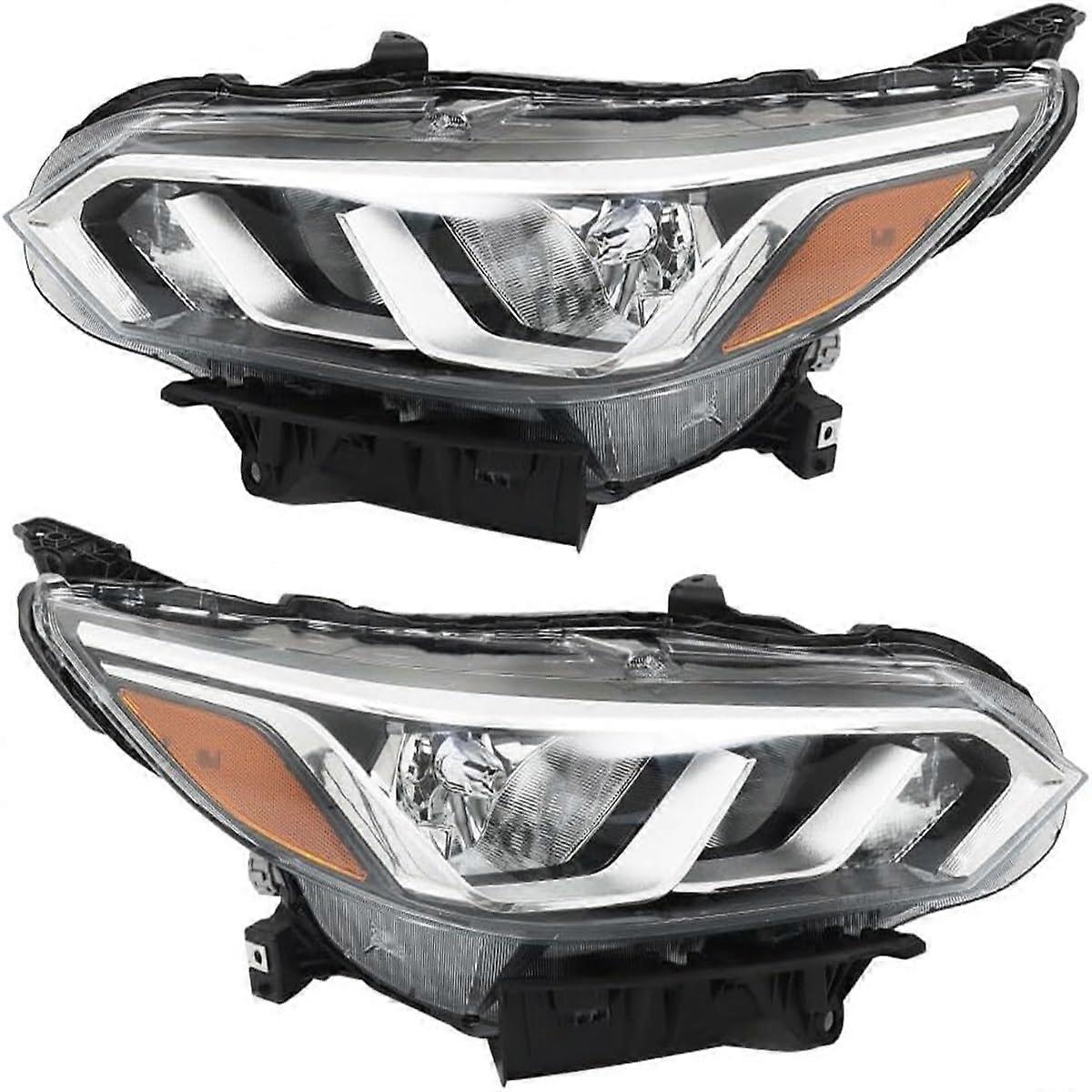 Compatible with Nissan Sentra 2020-2022 Halogen Headlight Assembly Pair OEM Fit Replacement