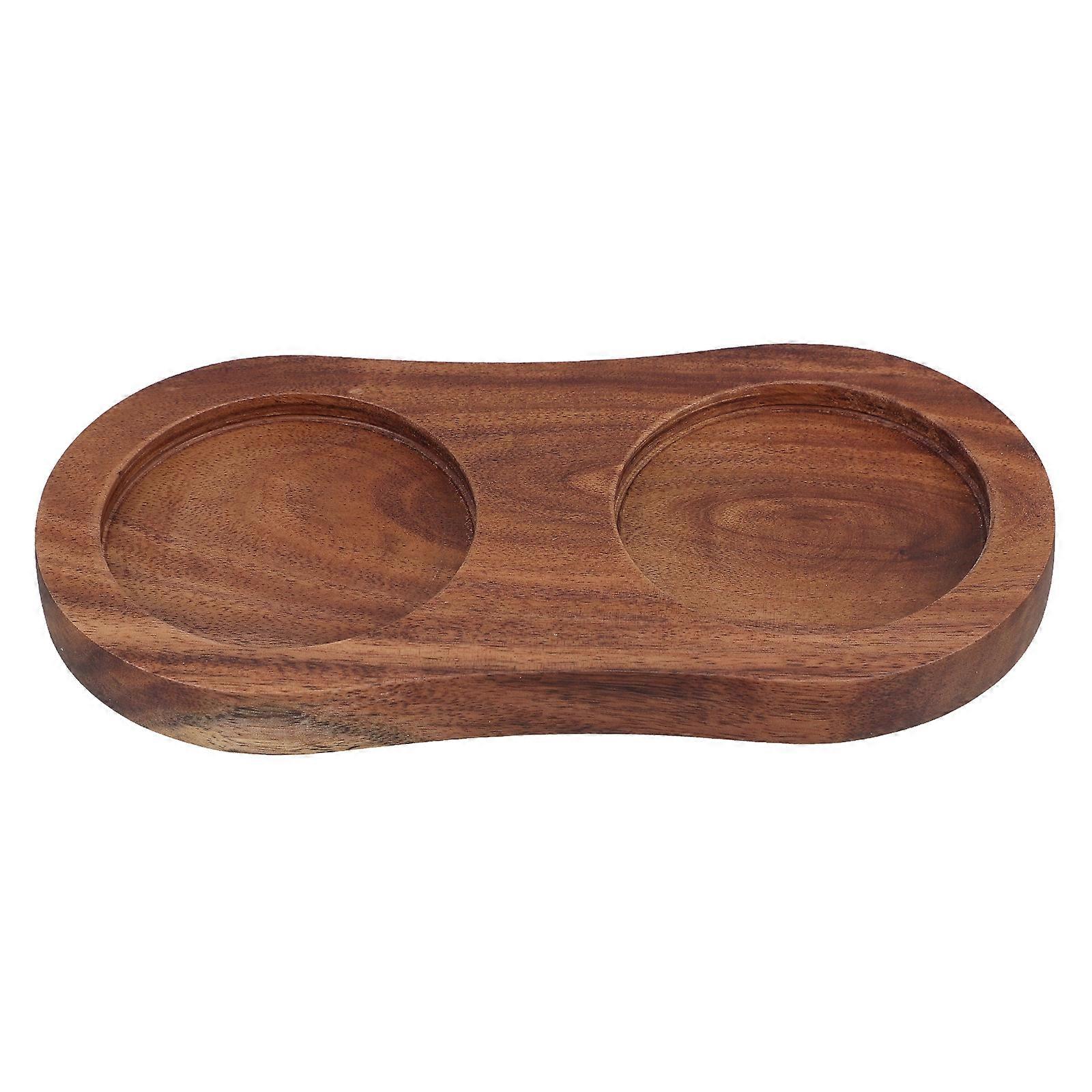Wood Pepper Mills Tray Base Offering Stable Support for Kitchen