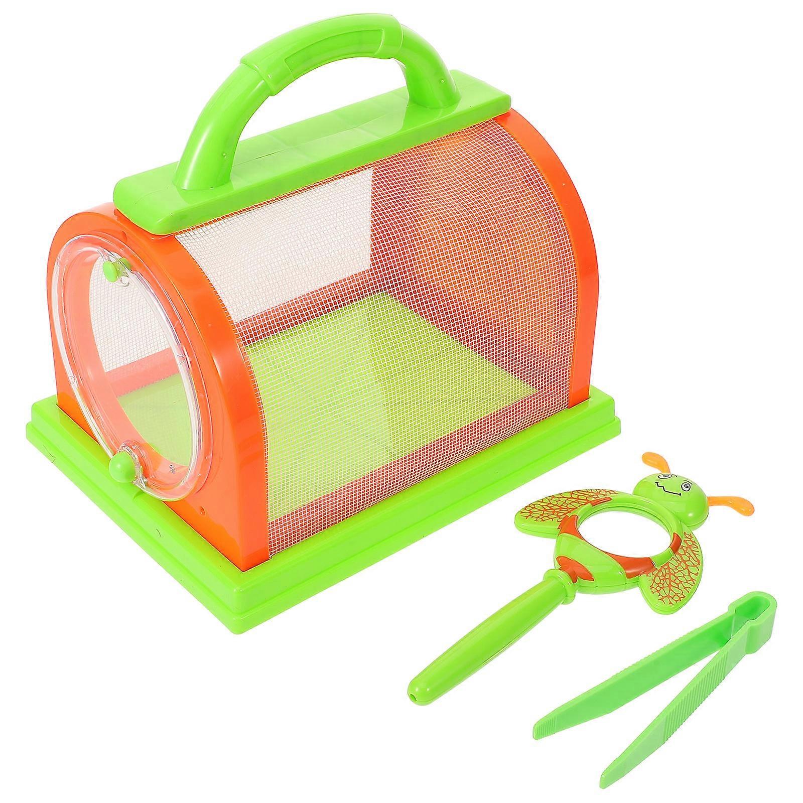 Insect Observation Box Handheld Cage for Viewing 1Set Outdoor Insect Mesh