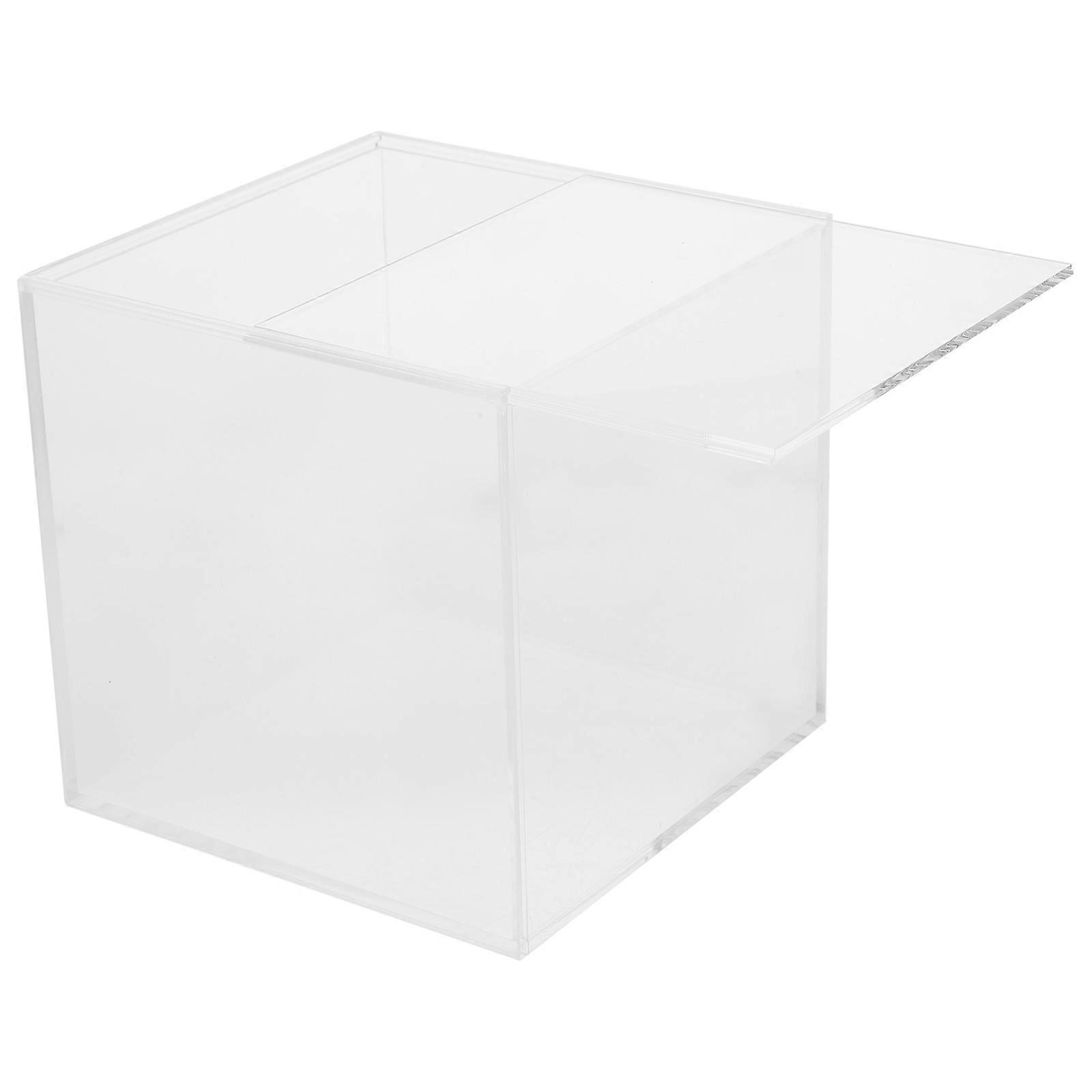 Transparent Acrylic Figure Doll Display Box for Displaying 1 Sliding Lid Case