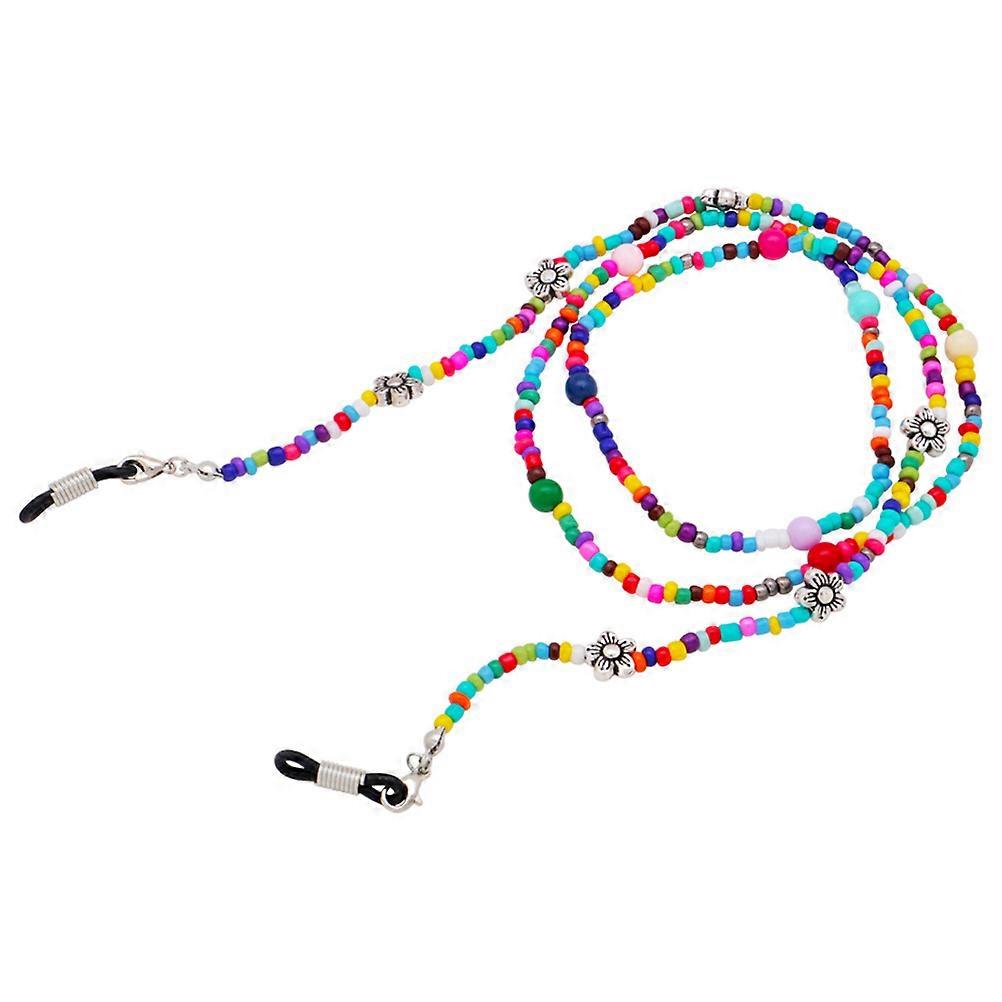 Glasses Holder Strap Rice Bead Chains for 3Pcs Anti-Slip Use