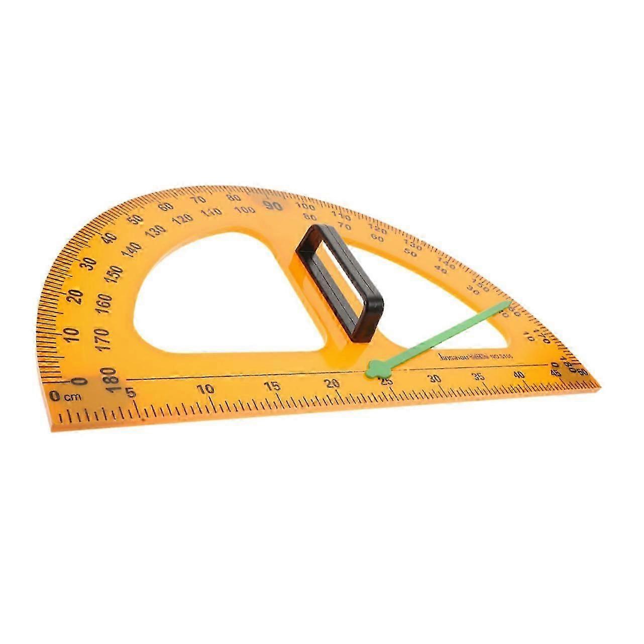 MultiFunction Semicircle Protractor for Teachers, Classroom Math Tool with Ergonomic Design for Easy Use and Precise Drawing
