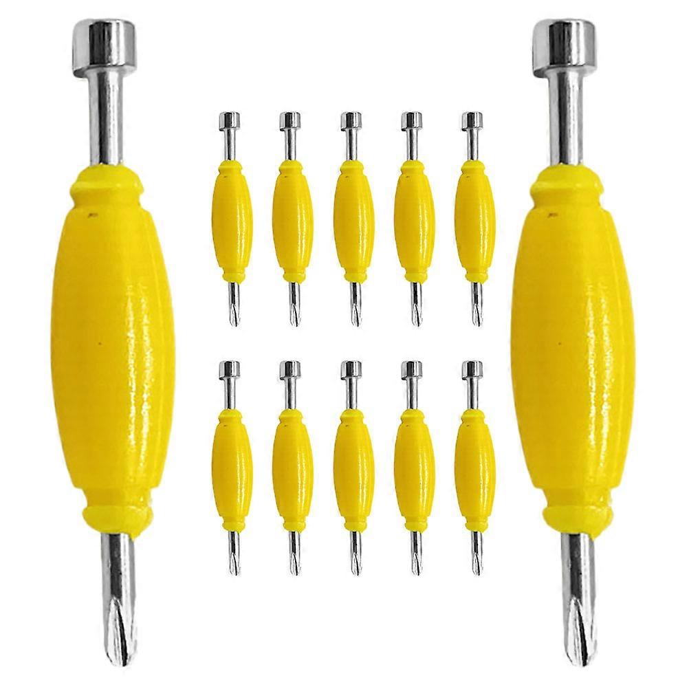 DIY Fingerboard Screwdriver Tool 12Pcs Mini Double Head Screwdriver Set
