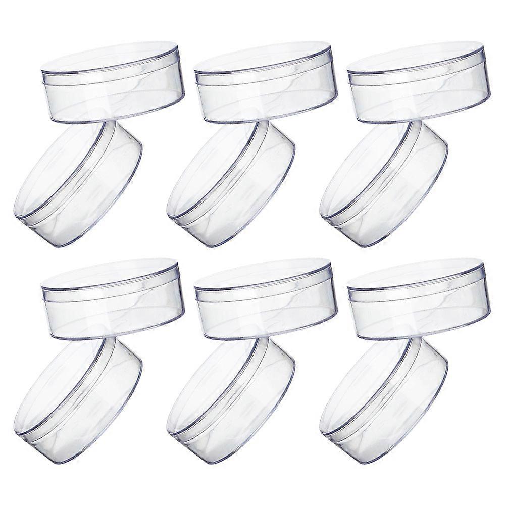 Clear Round Candy Box with Lid for Party 12Pcs Transparent Containers