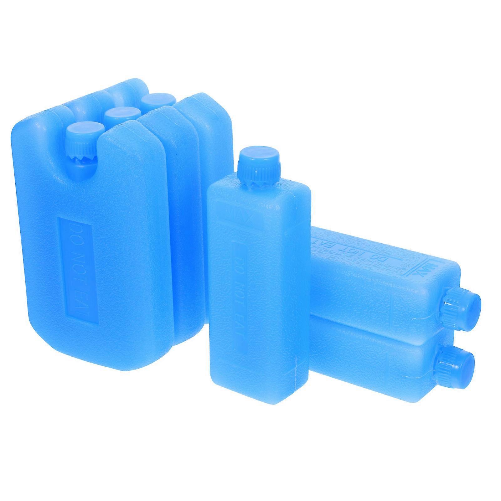 Reusable Cooler Ice Packs 6Pcs for Cooler Use Blue Portable Cooling Blocks
