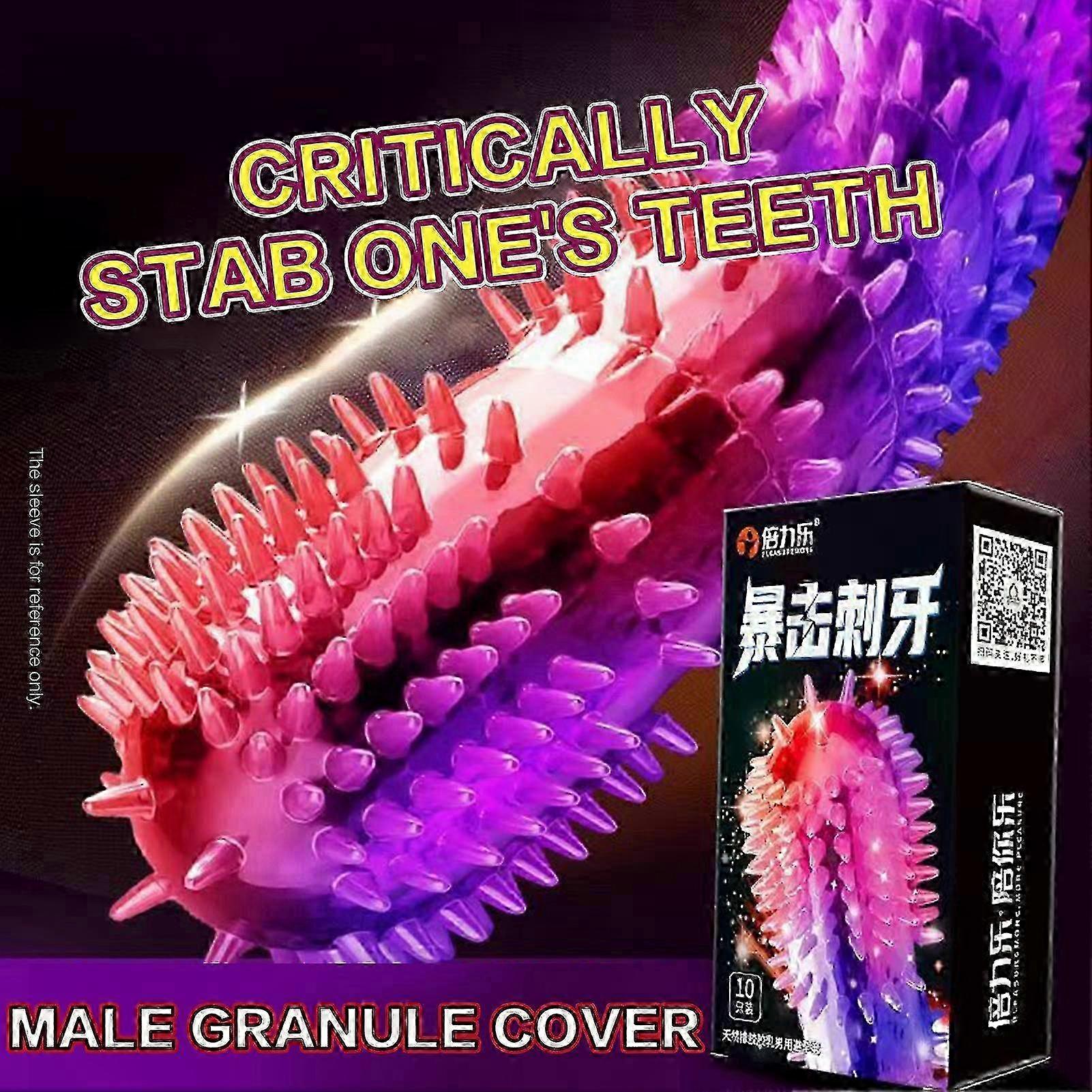 Improved Title: 10pcs Large Particle Latex Condoms for Deep Stimulation - Extra Strength, Night of Honeymoon Fun