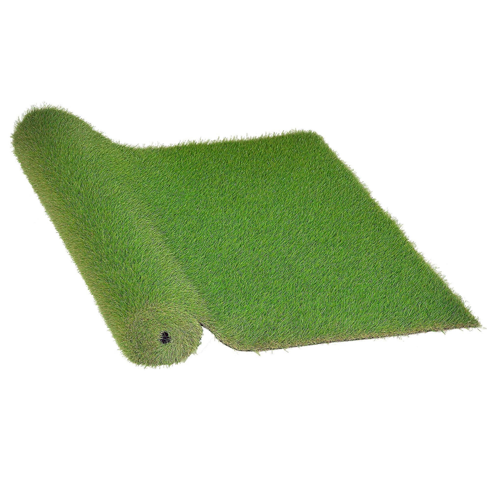 3'x10' Outdoor Artificial Grass Carpet with Drainage, Realistic Turf Rug for Garden and Patio