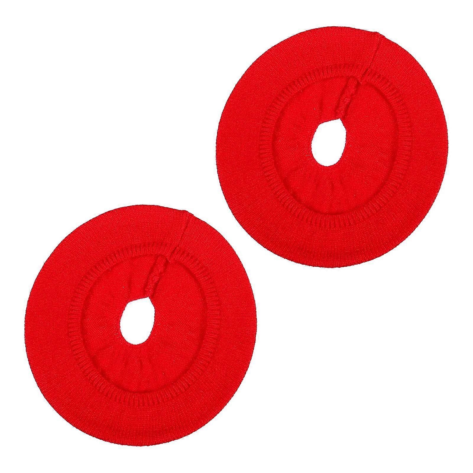 Durable Earphone Protective Covers for Earphone 1Pair Durable Red Covers