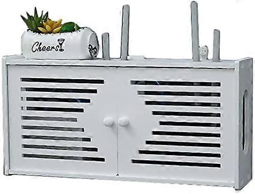 Wall Mounted Router Shelf with Wide Device Compatibility, TV Accessories Storage Rack, EcoFriendly