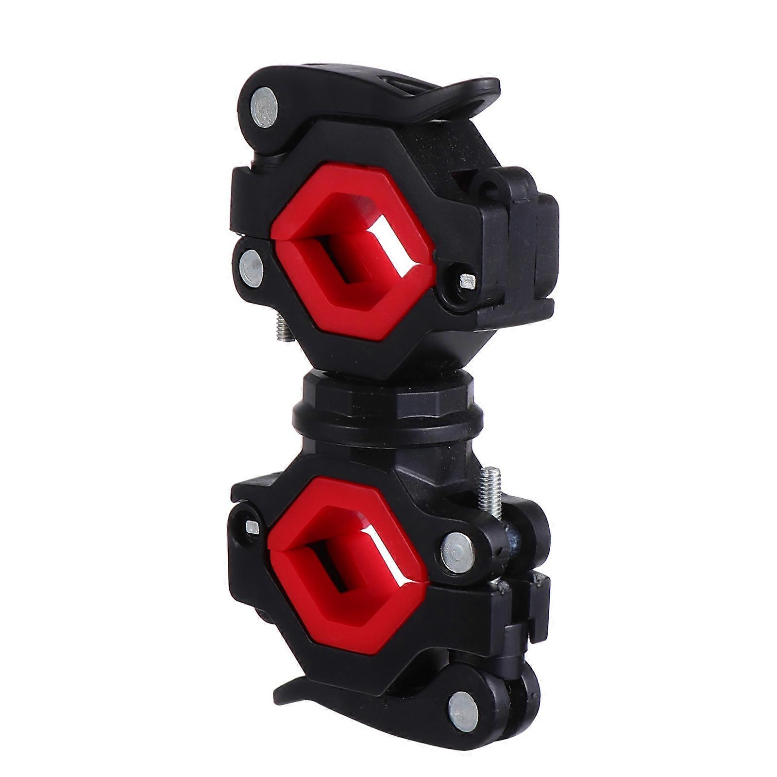 Bike Flashlight Holder Front Lamp Holder for 3Sets with 360-Degree Rotation