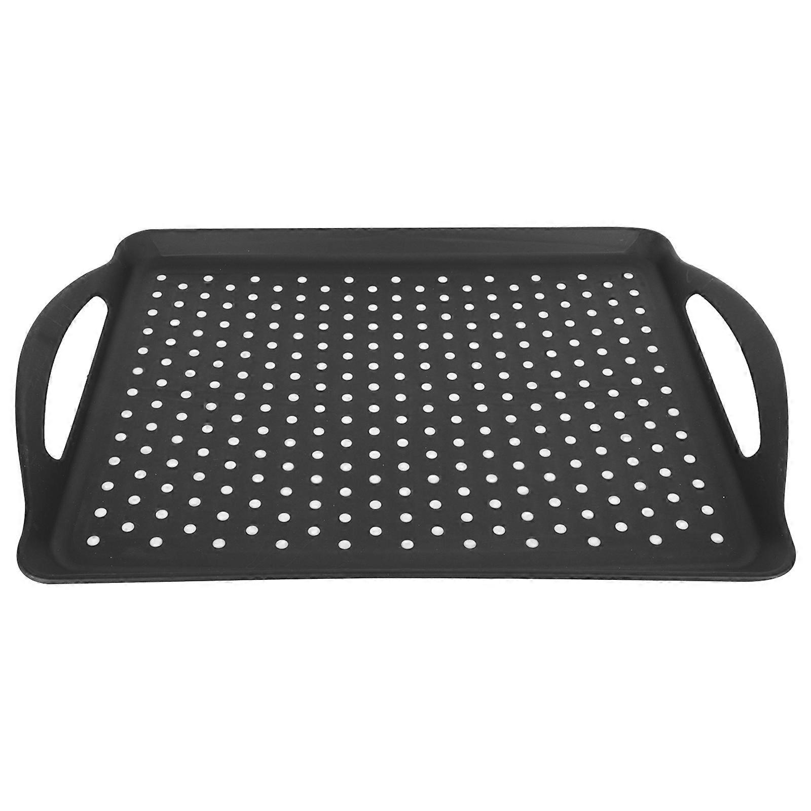 Plastic Storage Plate Rectangular Wave Point Anti-Skid for Storage 1Pcs